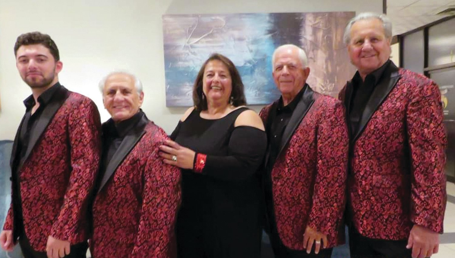 CRAVING CROONERS? Classic Blend, a highly-accomplished and popular quintet will kick off the North Providence Summer Concert Series on Monday evening, July 25 inside Gov. Notte Park. The talented group include, from left: Ron Giorgio, Jack Mento, Maria Russo, Ron Iacabucci and Peter Goneconte.